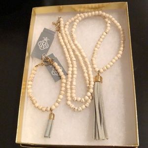 🆕 TRS Brynn Tassel Necklace and Bracelet Set
